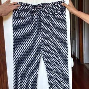 Lesley Evers Stretch Pant - Navy/White - Medium